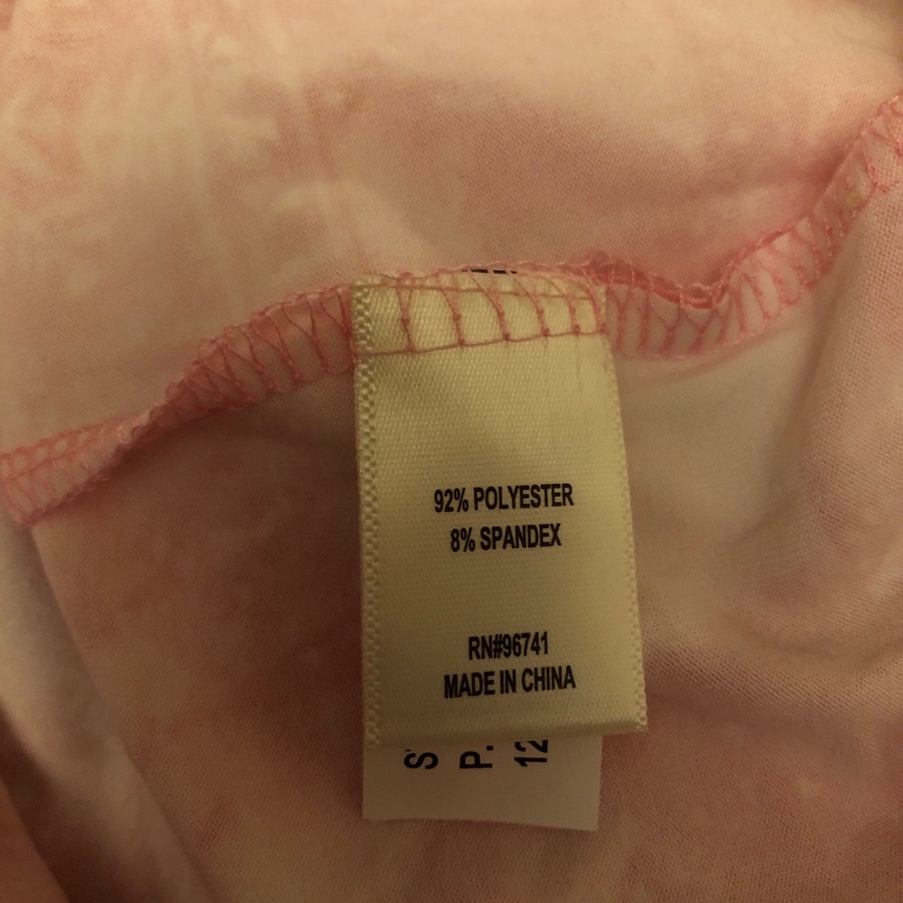 SUGAR & DIAMONDS Girls Faux Tie Front Shirt Size XL 16 Pink Cropped New - Picture 5 of 6